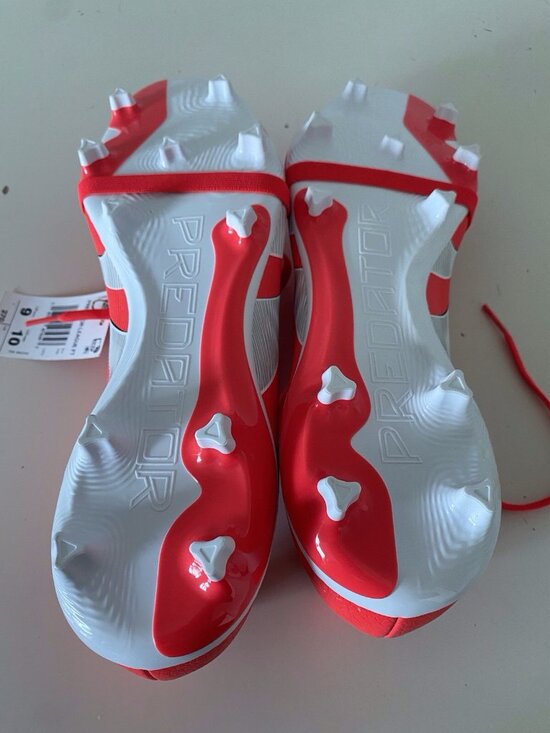 adidas Predator League FoldOver Tongue Firm Ground Lucid Red Soccer Cleats Men 9 main image 7